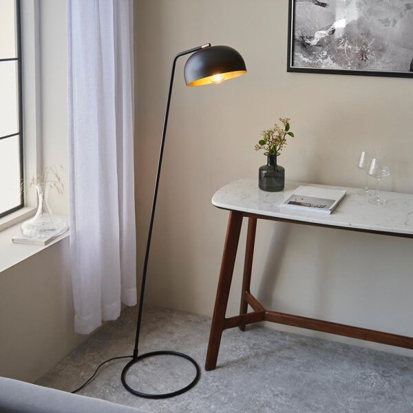 Endon 106337 - Stojacia lampa BRAIR 1xE27/10W/230V čierna