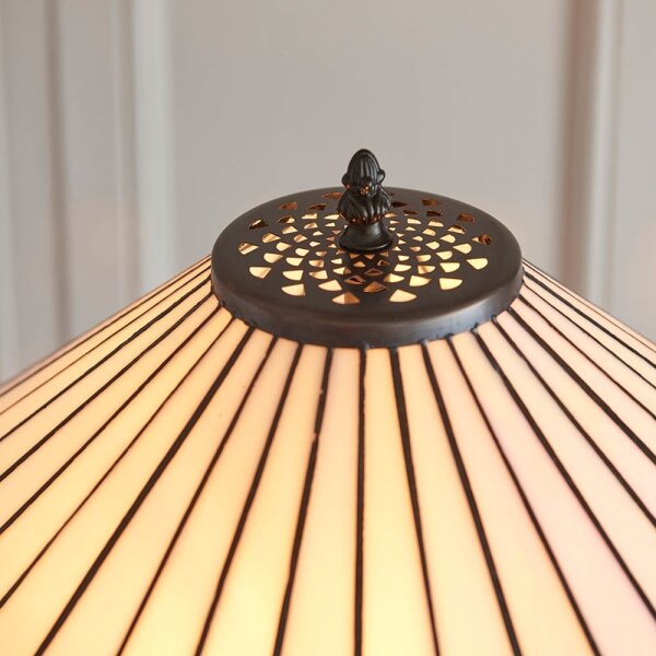 Endon 70936 - Stojacia lampa Tiffany FARGO 2xE27/60W/230V priemer 50 cm