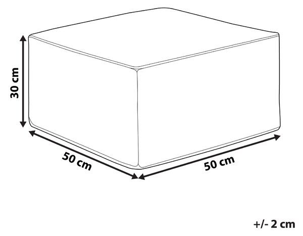 Taburetka svetločervená menčester 50 x 30 cm bez vzoru štvorcový tvar s odnímateľným poťahom moderný štýl obývačka spálňa