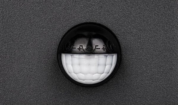 LED Vonkajšie nástenné svietidlo so senzorom LED/9W/230V 4000K IP44 čierna