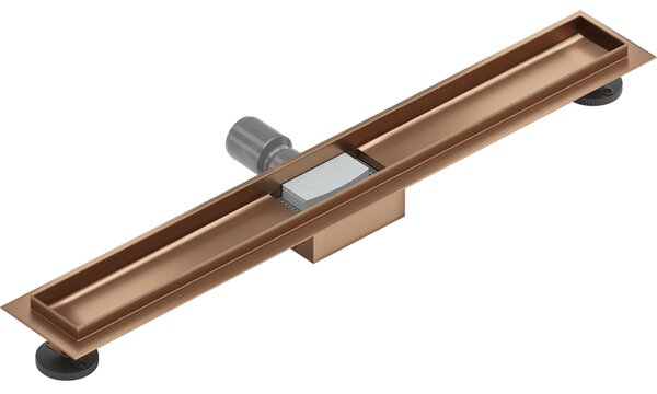 Mexen Flat korpus pre lineárny odtok 70 cm, brúsená meď - 1C15070