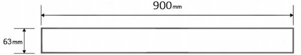 Mexen Flat M33 kryt pre líniový odtok 90 cm, brúsená meď - 1C33090