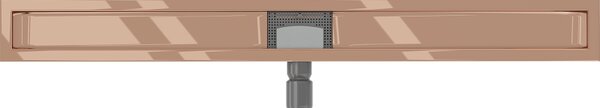 Mexen Flat korpus pre líniový odtok 90 cm, ružové zlato - 1615090