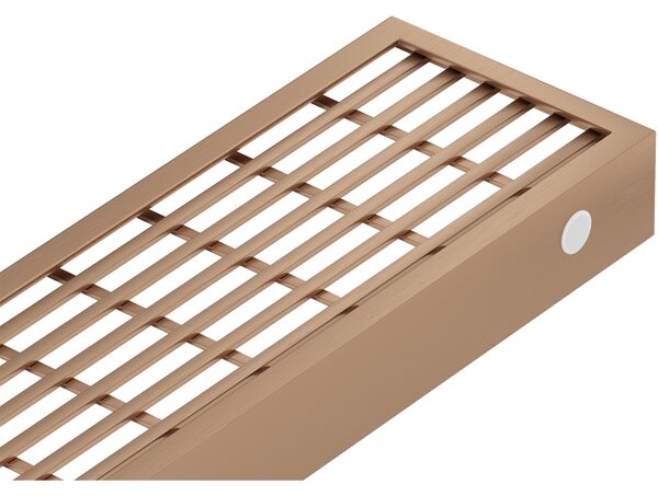 Mexen Flat M33 kryt pre líniový odtok 90 cm, brúsená meď - 1C33090