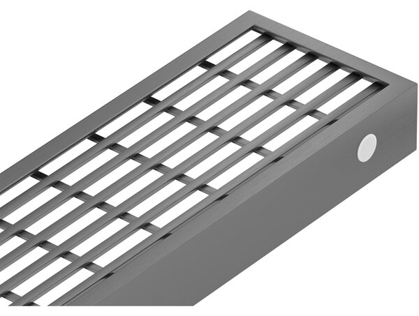 Mexen Flat M33 kryt pre líniový odtok 70 cm, kartáčovaná gun gray - 1E33070
