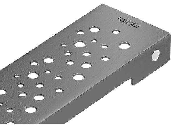 Mexen Flat M12 maskovacia doska pre líniový odtok 60 cm. gun gray kartáčovaný - 1E21060