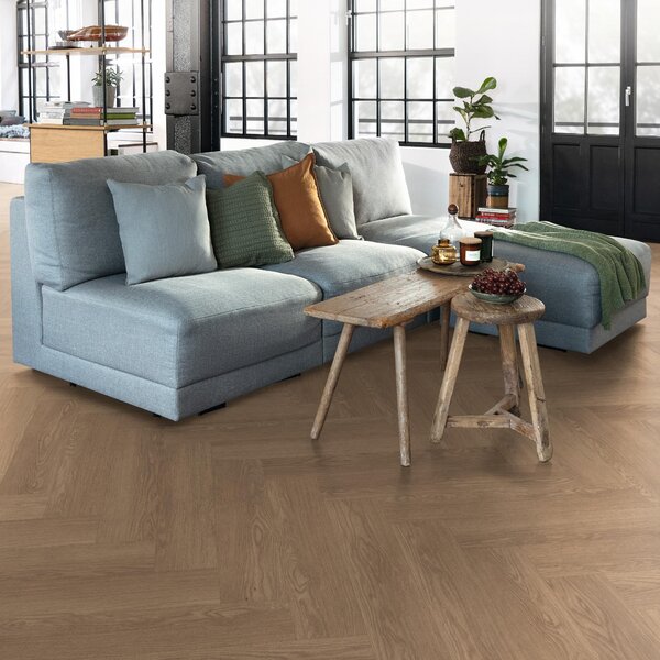 EGGER NatureSense Herringbone 8/32 Dub Baronia hnedý SOL2134 1,98 m²
