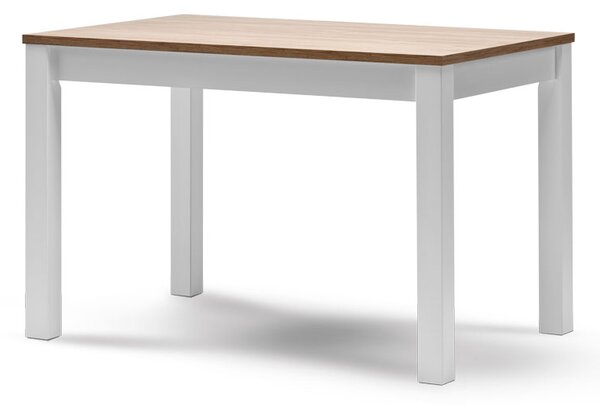 Stima Stôl CASA mia VARIANT Vyberte variant ->: Dub Halifax tabákový, Vybetre farbu podnože ->: Biela, Vyberte rozmer ->: 120 x 80 cm