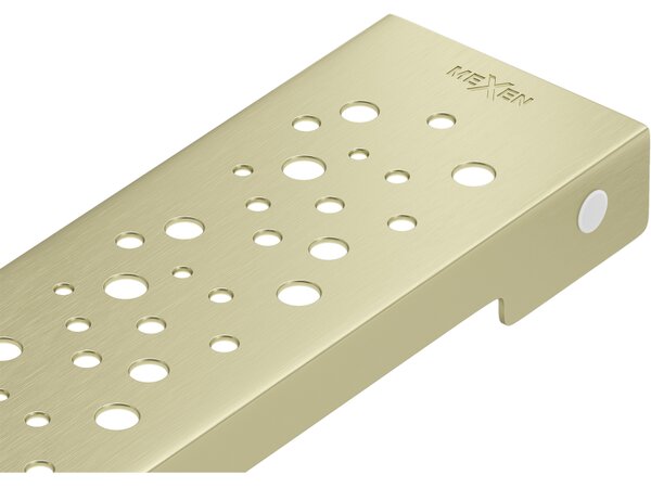 Mexen M12 maskovacia doska pre lineárny odtok 60 cm zlatá kartáčovaná - 1A21060