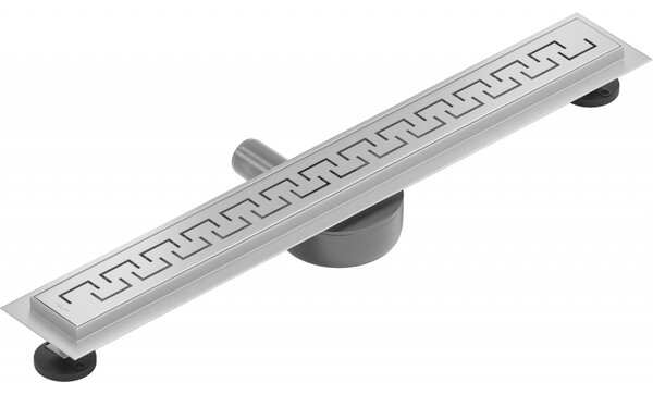 Mexen Flat 360° nerezový sprchový žlab 50 cm vzor M15, nerezová, 1024050-40