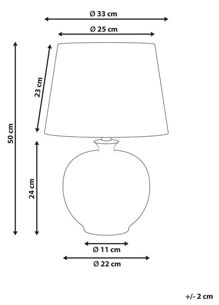 Stolná lampa biela modrá porcelánový podstavec ľanové tienidlo kvetinový vzor osvetlenie obývacia izba spálňa