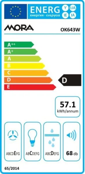Mora OK 643 W + kupóny na daľší nákup - Odsávač pár