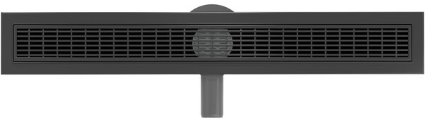 Mexen Flat 360°, nerezový sprchový žľab vzor M33 50 cm, čierna matná, 1733050-40