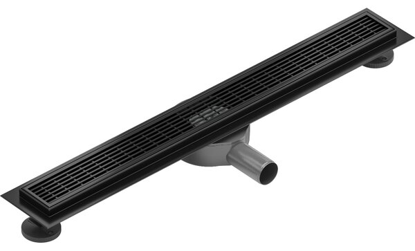 Mexen Flat 360°, nerezový sprchový žľab vzor M33 50 cm, čierna matná, 1733050-40