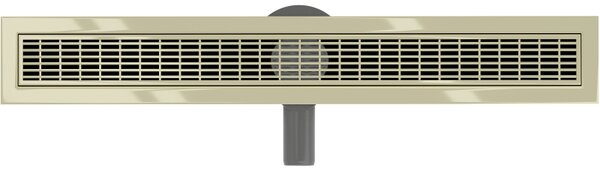 Mexen Flat 360°, nerezový sprchový žľab vzor M33 50 cm, zlatá lesklá, 1533050-40