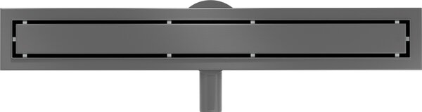 Mexen Flat 360° M13 sprchový žľab 2v1, 60 cm, brúsený grafit, 1E10060-40