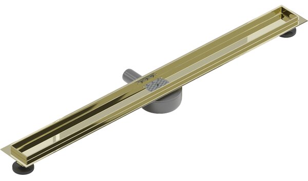 Mexen Flat 360° korpus pre otočný lineárny odtok 90 cm, zlatý - 1540090