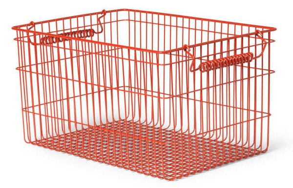 Ferm Living Úložný kôš Cala Stackable Baskets 2ks, poppy red