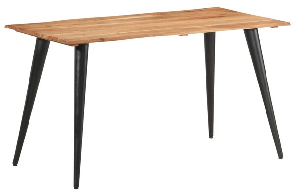Jedálenský stolík s nepravidelnými hranami 140x60x75 cm akáciový masív