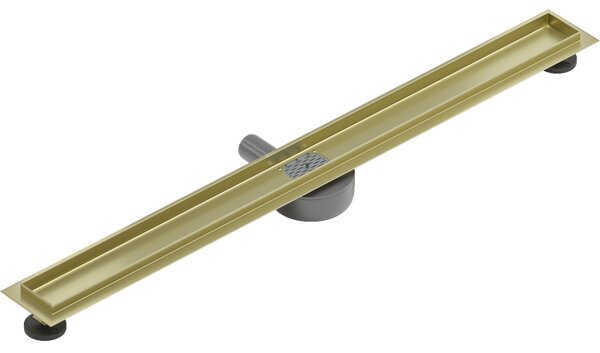 Mexen Flat 360° korpus pre líniový odtok otočný 90 cm, zlatý kartáčovaný - 1A40090