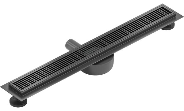 Mexen Flat 360° M33 sprchový žľab 50 cm, brúsený grafit, 1E33050-40