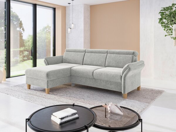 ROHOVÁ SEDAČKA, textil, svetlosivá Sit & More - Sedačky, Online Only