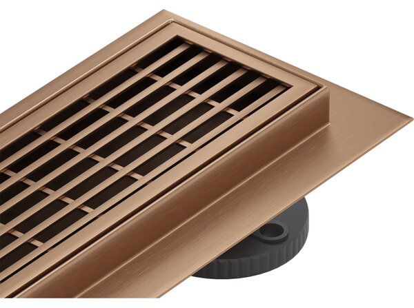 Mexen Flat 360° M33 sprchový žľab 50 cm, medená matná, 1C33050-40