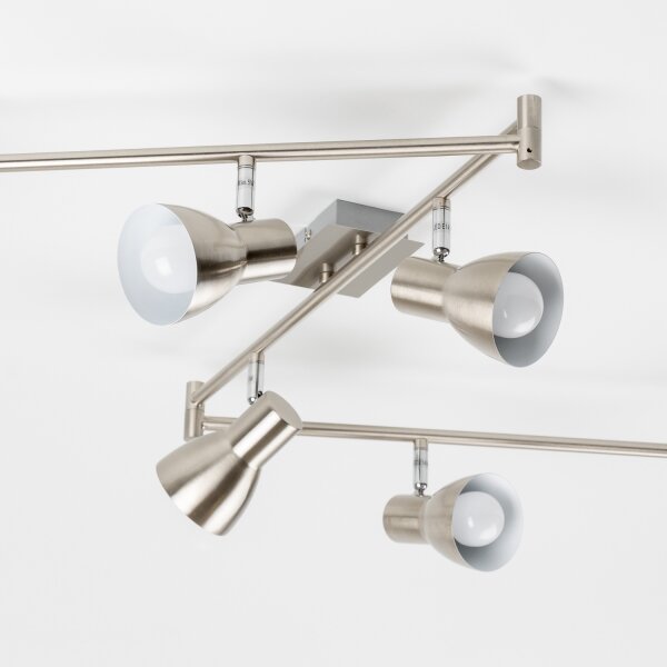 LED bodové svietidlo 6xE14/5W/230V matný chróm