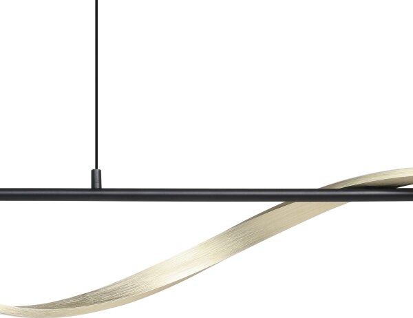Eglo 902135-LED Závesné svietidlo na lane CONAPRATO LED/20W/230V 2700/4000/6500K čierna/zlatá