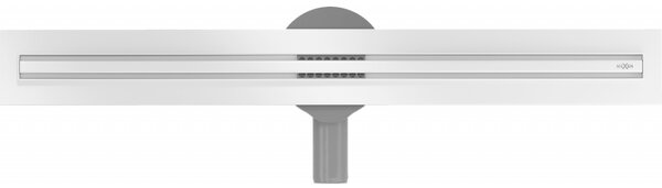 Mexen Flat nerezový sprchový žľab s rotačným 360° sifónom 70 cm, vzor SLIM, biela, 1241070