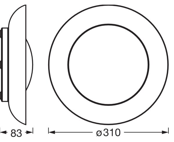 Osram - LED stmievateľné stropné svietidlo ORBIS PLATE LED/19W/230V pr.31cm zelená/čierna