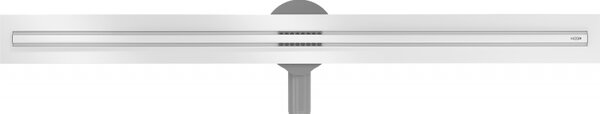 Mexen Flat nerezový sprchový žľab s rotačným 360° sifónom 90 cm, vzor SLIM, biela, 1241090