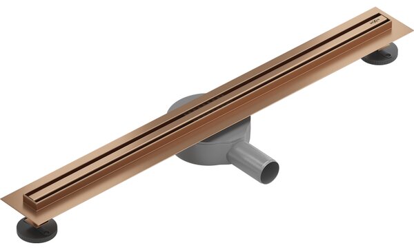 Mexen Flat 360° Slim sprchový žľab 50 cm, medená matná, 1C41050