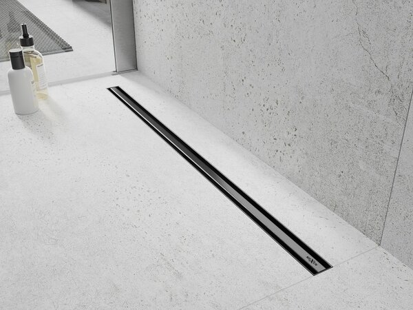 Mexen Flat 360° Slim sprchový žľab 50 cm, brúsený grafit, 1E41050