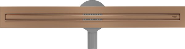 Mexen Flat 360° Slim sprchový žľab 50 cm, medená matná, 1C41050