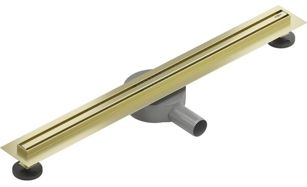 Mexen Flat 360° Slim sprchový žľab 50 cm, zlatá matná, 1A41050