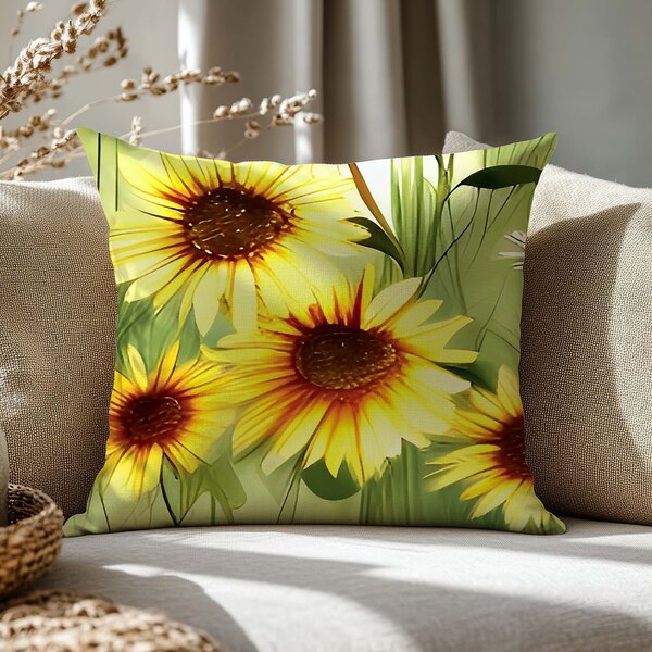 SATÉNOVÁ OBLIEČKA NA VANKÚŠ SATYNLOVE PREMIUM 40X40 CM KVETY