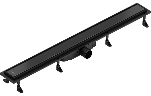 Mexen Flat ABS, sprchový odtokový žľab 2v1 60 cm, čierna matná, 1769060