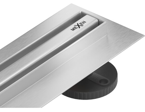 Mexen Flat 360° Slim sprchový žľab 50 cm, brúsená oceľ, 1041050