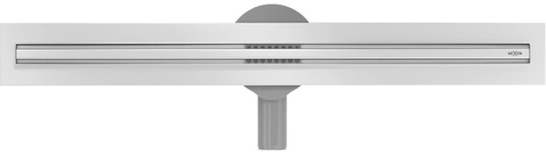 Mexen Flat 360° Slim sprchový žľab 50 cm, brúsená oceľ, 1041050