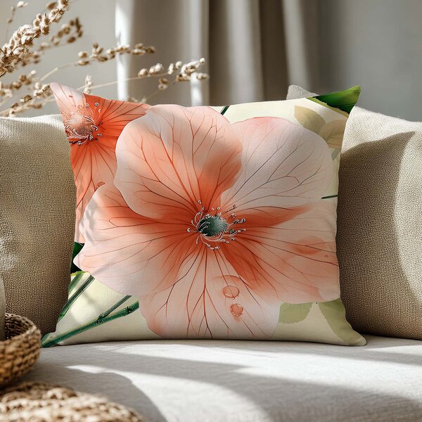 SATÉNOVÁ OBLIEČKA NA VANKÚŠ SATYNLOVE PREMIUM 40X40 CM KVETY