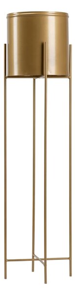 KOVOVÝ KVETINÁČ SO STOJANOM GOLDEN 95X21 CM ZLATÁ