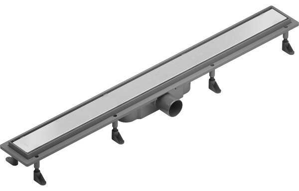 Mexen Flat ABS, sprchový odtokový žľab 2v1 60 cm, brúsená oceľ, 1069060