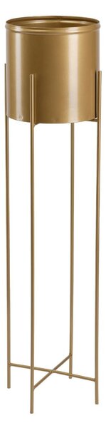 KOVOVÝ KVETINÁČ SO STOJANOM GOLDEN 95X21 CM ZLATÁ