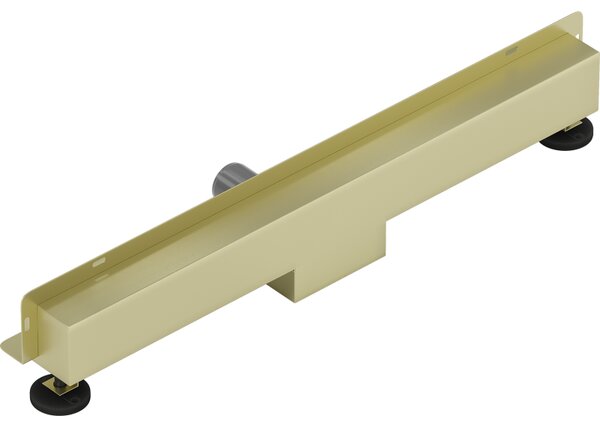 Mexen Flat Wall, sprchový žľab na stenu 2v1, 50 cm, zlatá matná, 1A30050