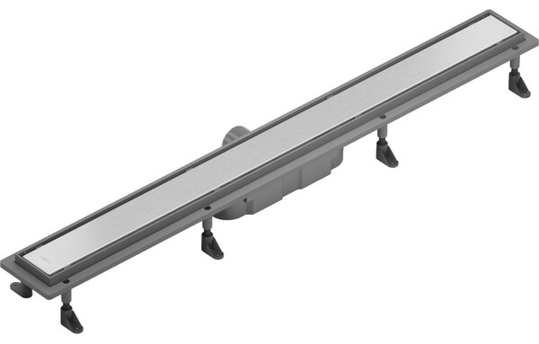 Mexen Flat ABS, sprchový odtokový žľab 2v1 60 cm, brúsená oceľ, 1069060