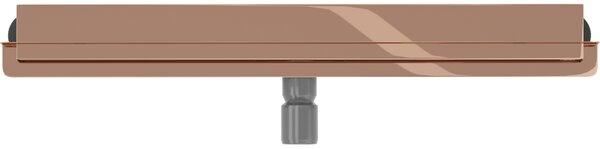 Mexen Flat Wall, sprchový žľab na stenu 2v1, 50 cm, ružové zlato, 1630050