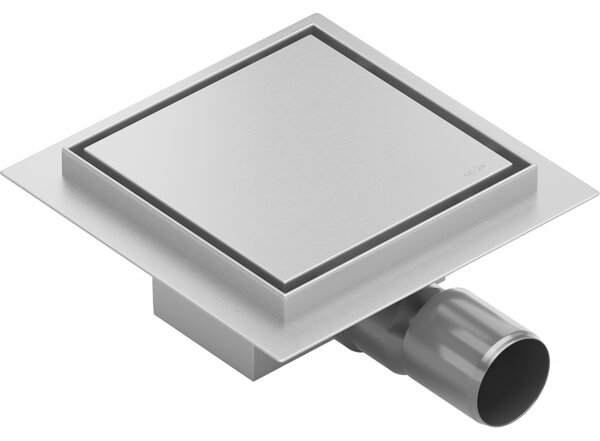 Mexen Flat-Q M13 Podlahový Vpusť Štvorcový 15 x 15 cm, inox - 1010015