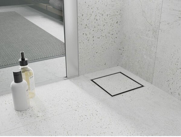 Mexen Flat-Q M13 Podlahový Vpusť Štvorcový 15 x 15 cm, inox - 1010015