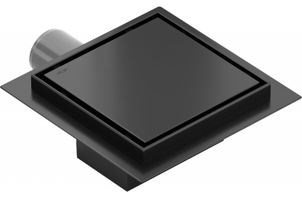 Mexen Flat-Q M13 podlahový vpust štvorcový 12 x 12 cm, čierny - 1710012